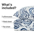 thumbnail image 3 of Hitime 4PC Deep Pocket Queen Sheet Set Fit 14", Breathable Microfiber Super Soft Queen Size Sheet Set, Luxury Hotel Style Home Decor Queen Bed Sheet Set, Gift for Women, Men, 3 of 9