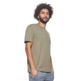 thumbnail image 2 of Expert Brand USA-Made Men's MoCA Cotton Blend Crewneck T-Shirt, Olive, Small, 2 of 7