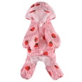 thumbnail image 2 of Dog Raincoat With Reflective Harness, Pet Sports Shirt, Dog Shirts, Waterproof Dog Jacket For Outdoor Walking, Rainy Days - Pink, Size S, 2 of 7
