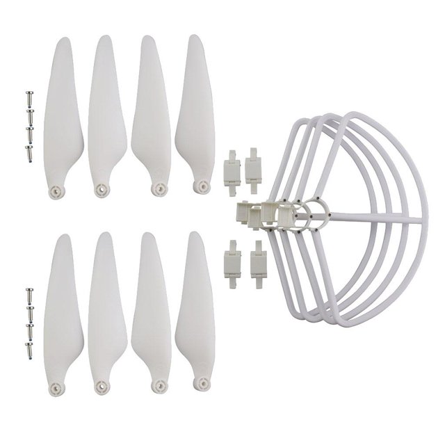 de Plástico Ejes, Hélices para con Tapa Protectora / Repuestos Protección Blanco Yotijar Hélices de reemplazo de aviones no tripulados