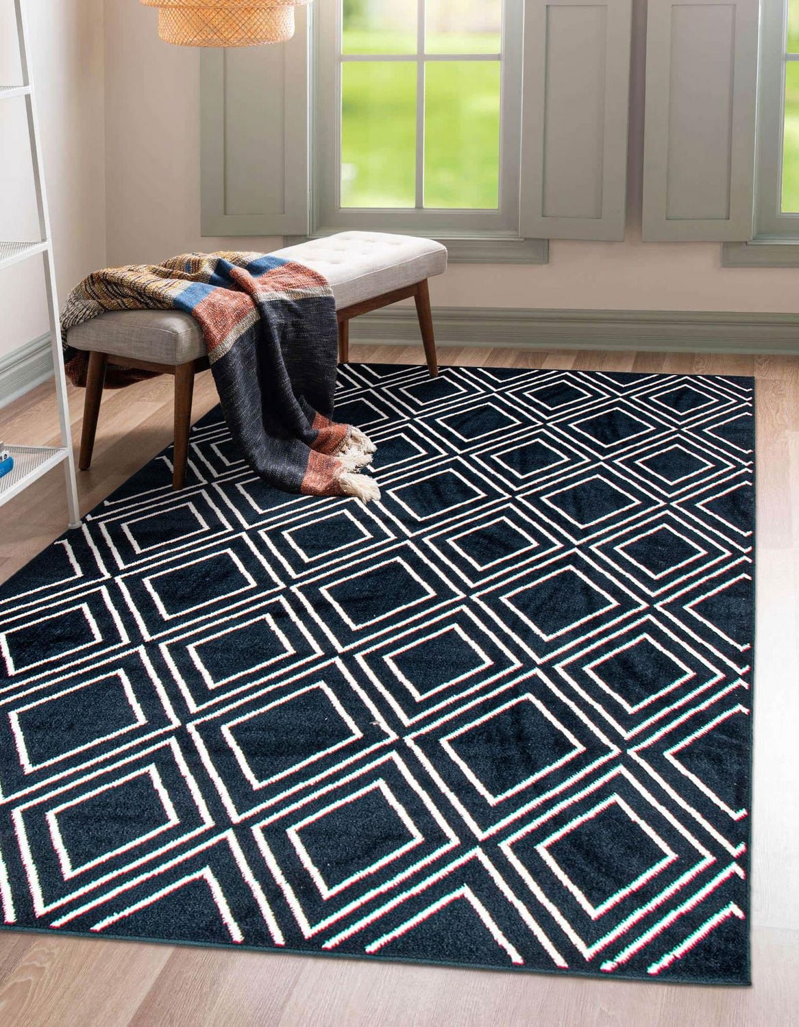 ECARPET Modern Geometric Indoor Area Rug, Macy Collection