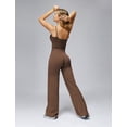 thumbnail image 6 of IDOPIP Womens Workout Sets 2 Piece Spaghetti Straps Square Neck Crop Top Straight Butt-lifting Leg Yoga Pants Pilates Outfits, 6 of 6