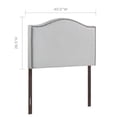 thumbnail image 3 of Ergode Curl Twin Nailhead Upholstered Headboard - Sky Gray, 3 of 4