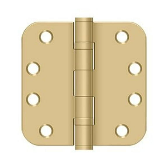 Deltana S44r5hdb 4" X 4" Ball Bearing 5/8" Radius Corners Mortise Hinge - Brass