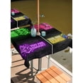 thumbnail image 2 of Outdoor Tablecloth with Umbrella Hole for Patio/Picnic/Party/Camping, Neon Video Game Waterproof Table Cloth Square Cover Washable, Cartoon Funny Colorful Text Gaming Brick (54"x 54"), 2 of 9