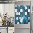 thumbnail image 3 of Yayeee Magnetic Dishwasher Cover for The Front Decoration Home Kitchen Machine Sticker Protector, Dark Blue Hexagon Patterns, 3 of 6