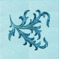 thumbnail image 1 of Ahgly Company Machine Washable Indoor Square Transitional Electric Blue Area Rugs, 6' Square, 1 of 7