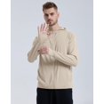 thumbnail image 3 of Locachy Veste à Capuche Légère pour Hommes UPF 50+ Protection Solaire Extérieure à Fermeture Éclair Complète Manches Longues pour la Pêche Randonnée Performance, 3 of 8