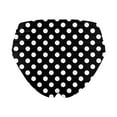thumbnail image 4 of Womens High Waisted Bikini Bottoms Polka Dot Tummy Control Ruched Swim Bottom Full Coverage Swimsuits Bottoms Pool Party Black XXL, 4 of 4