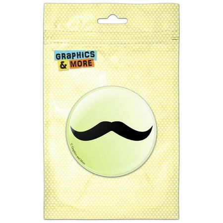 

Mustache Funny Green Refrigerator Button Magnet