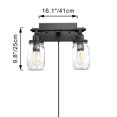 thumbnail image 4 of FSLiving Antique Black Metal Wall Sconce with Auto Timer Dimmable Glass Light Socket Wall Lamp Lighting Fixture with 5.9ft Plug in Cord Industrial Style Double Lights for Dresser Bedroom - 1 Light, 4 of 6