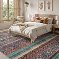 thumbnail image 5 of SIXHOME 5'x8' Tribal Geometric Area Rug Large Indoor Carpet for Living Room Bedroom Dining Room Boho Decor Green, 5 of 6