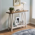 thumbnail image 6 of Pellebant Entryway Table Wood Console Table with Shelves Farmhouse Sofa Table,Brown Wash, 6 of 8