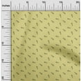 thumbnail image 2 of oneOone Rayon Yellow Fabric Retro Rocket Minimal Craft Projects Decor Fabric Printed By The Yard 56 Inch Wide, 2 of 5