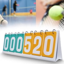 BAOSITY Flip Scoreboard Tabletop Flip Scoreboard 6 Digit Portable Professional Stable Flip Scoring Board for Games Badminton Baseball