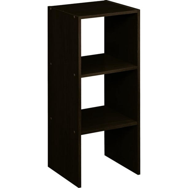 3Tier Vertical Shoe Organizer, Dark Brown, 12 Shoes