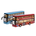thumbnail image 4 of Maoww 1:50 Diecast Car Toy Pull Back Double Decker Bus with Light & Sound Red, 4 of 9