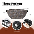 thumbnail image 4 of Naloa Wildflowers Print Running Belts for Men Women,Running Fanny Pack with 2-Zipper Pockets,Waterproof Waist Pack for Travel Hiking Running Outdoor Sports, 4 of 8