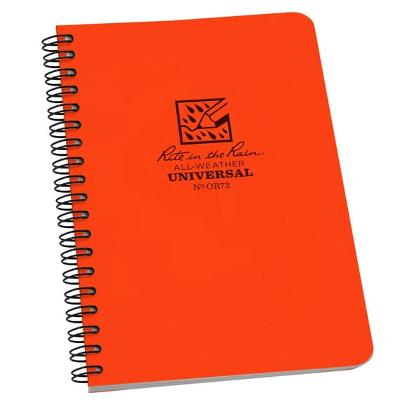 Libreta Rite in the Rain OR73 naranja 12x18 cm impermeable