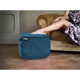 thumbnail image 3 of Puff Taburete Velvet Baggy Azul Bali, 3 of 5