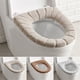 thumbnail image 1 of Paño de baño suave, grueso, elástico, lavable, fácil de instalar y limpiar, cómodo, funda para asiento de inodoro, color gris, 1 of 8