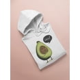 thumbnail image 3 of Avocado Speech Bubble Hoodie Women -Image by Shutterstock, Female Large, 3 of 4