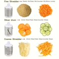 thumbnail image 4 of 1 Set, 4in1, Vegetable Slicer, Multifunctional Fruit Slicer, Manual Food Grater, Vegetable Grater, Rotary Cutter, Potato Grater, Household Potato Chopper, Vegetable Grinders, Kitchen Stuff, Kitchen G, 4 of 5