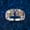 Multicolor, variant on Silver Women Fashion Trend Single Full Rhinestone Zircon Ring Ladies Jewelry Rhinestone Rings For Women Size 6 10