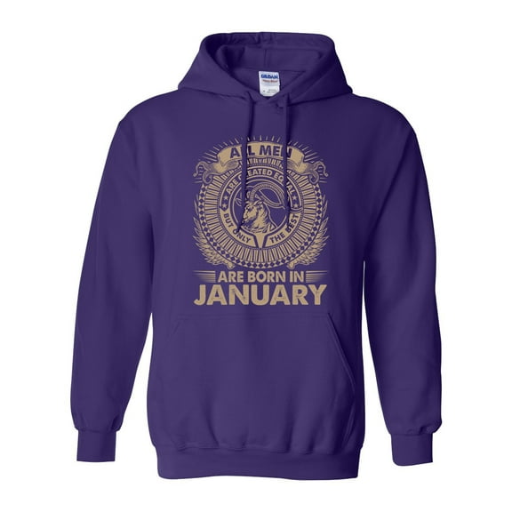 Capricorn All Men Are Created Equal Best Born In January Funny DT Sweatshirt Hoodie