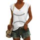 thumbnail image 2 of Camisetas sin mangas con cuello en V de verano para mujer, camisetas de manga corta con estampado de elementos de béisbol Retro OAVQHLG3B Store  lin121212, 2 of 4