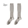thumbnail image 2 of Ohufall Women's Solid Color Thin Style Pile Socks Breathable Stockings Socks, 2 of 5