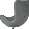 thumbnail image 6 of Flash Furniture Egg Series Gray LeatherSoft Side Reception Chair, 6 of 11