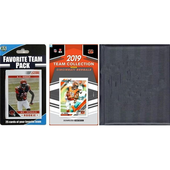 C&I Collectables 2019BENGALSTSC NFL Cincinnati Bengals Licensed 2019 Score Team Set & Favorite Player Trading Card Pack Plus Storage Album