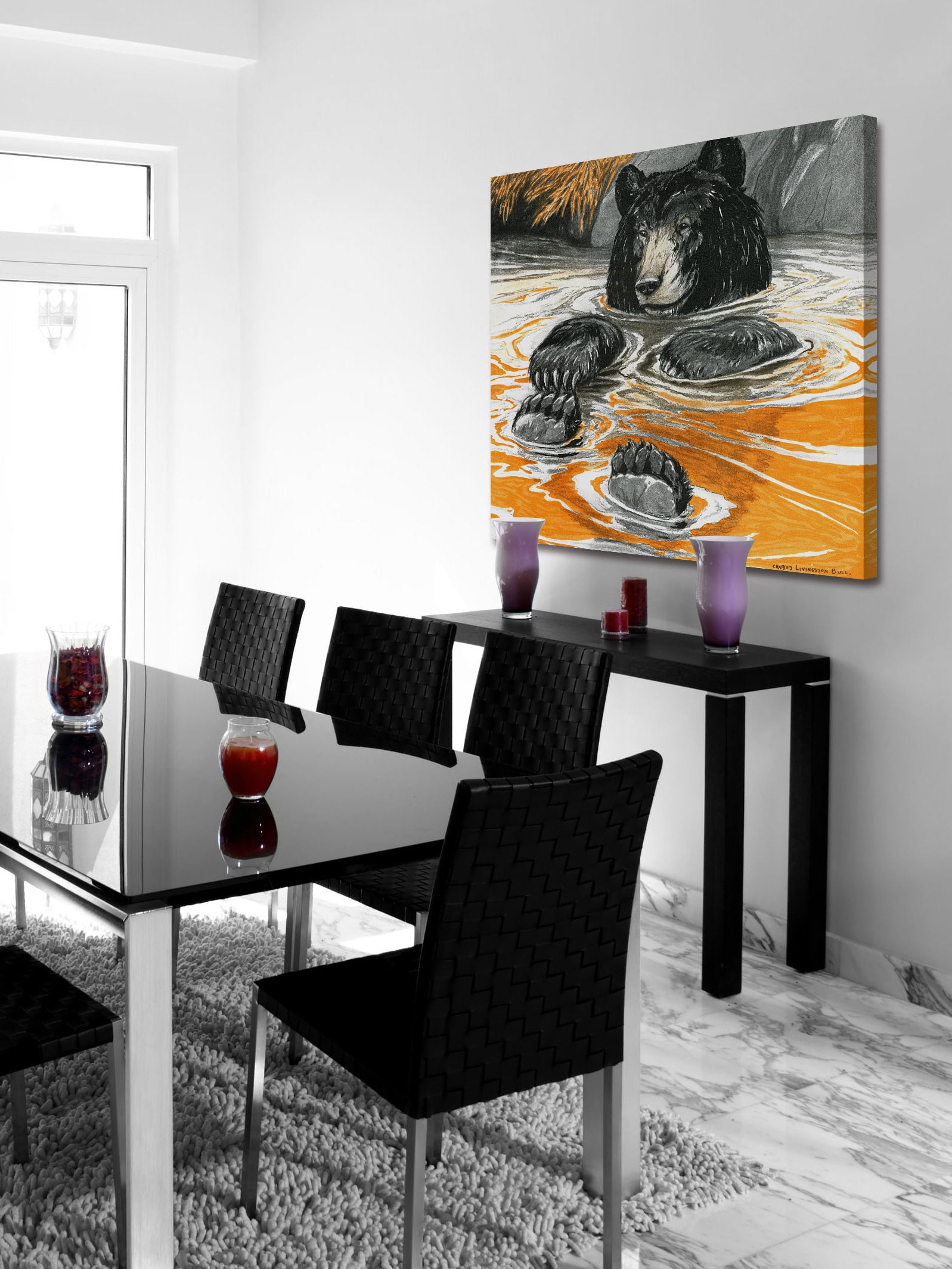 "Cool Bear" Painting Print on Wrapped Canvas