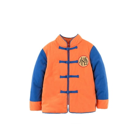 

StylesILove Kids Baby Boys Traditional Chinese Inspired Warm Fleece Jacket Coat (80/1-2 Years Son Goku Multi)