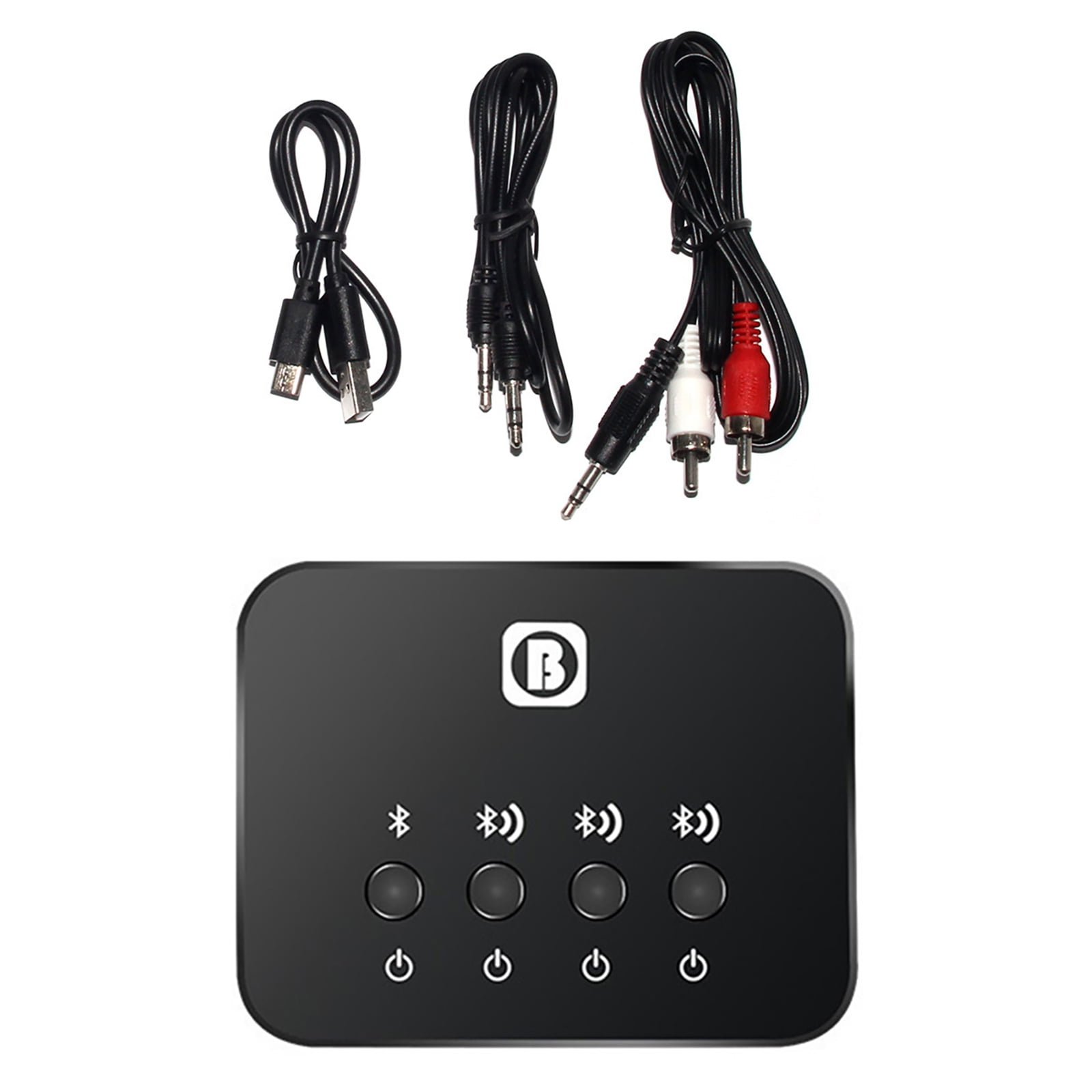 Multi Headphone Bluetooth Transmitter TV Audio to Multiple Headphones Portable Battery Use for Bedtime Viewing
