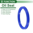 thumbnail image 3 of Anillo de Sello de Aceite Universal Unique Bargains Labio UN Sello de Eje Rotativo 53x63x6.5mm Alta Presión TPU Azul 5 Pcs, 3 of 7