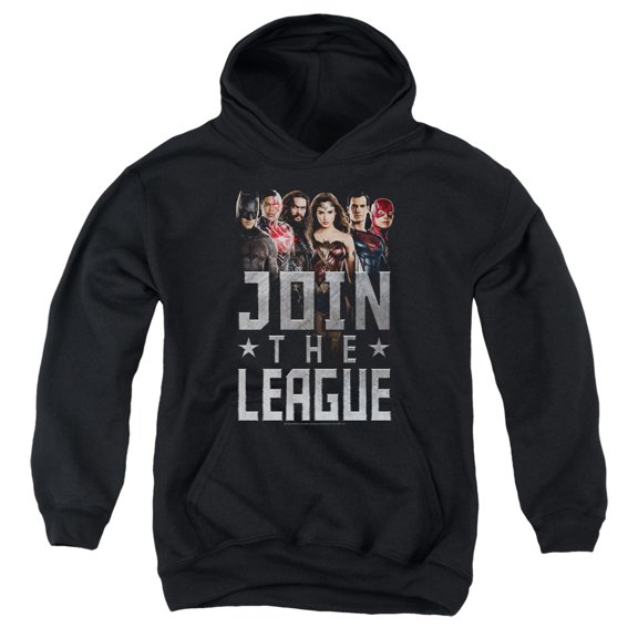 Justice League Movie - Join The League - Youth Hooded Sweatshirt - Medium
