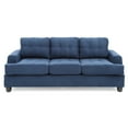 thumbnail image 3 of Homestock Victorian Sofa - Navy Blue Tufted Living Room Seating, 3 of 9