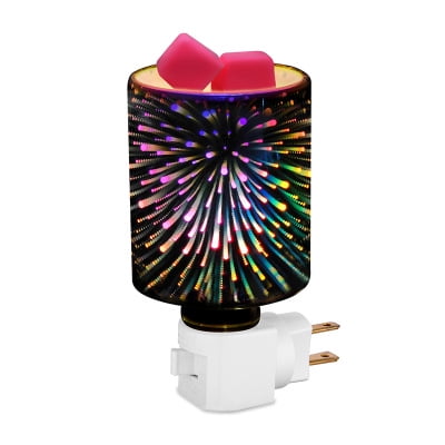 Whuooad Wax Melt Burners 3D Colorful Aromatherapy Light Wax Melting Lamp Plug in Smokeless Essential Oil Lamp for Home Office Bedroom Living Room Gifts 