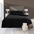 thumbnail image 4 of Deconovo Bed Sheet Set, Brushed Microfiber Soft Sheets for Bedroom, Queen, Black, 4 Piece, 4 of 8