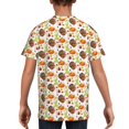 thumbnail image 5 of Wukai Thanksgiving Turkey Youth Unisex Short Sleeve T-Shirt for Boys, Girls, Teens, and Kids-Medium, 5 of 7