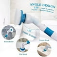 Mingdaln Electric Spin Scrubber with Long Handle and Cordless, Shower