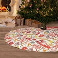 thumbnail image 6 of Rateoe Firefighter Icons Print Christmas Tree Skirt 30" for Xmas Holiday New Year Party Circle Tree Mat Ornaments Decoration, 6 of 7