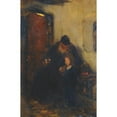 thumbnail image 2 of Nikolaos Gyzis 13x18 Black Ornate Wood Framed Double Matted Museum Art Print Titled - Grandfather and Child, 2 of 5