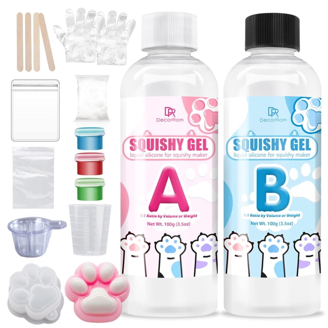 Gel para Kit Squishy Taba DecorRom 200 mL de Silicona Líquida