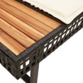thumbnail image 5 of vidaXL Garden Sofa Black and Cream White, 5 of 5