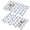Pioneer Flower Floral-2, variant on Placemat, Pioneer Flower Floral Print Pattern Place Mats Table Mat Set Of 2, PVC Washable Placemats for Party Kitchen Dining Decoration, 18x12 Inch, Fade Resistant