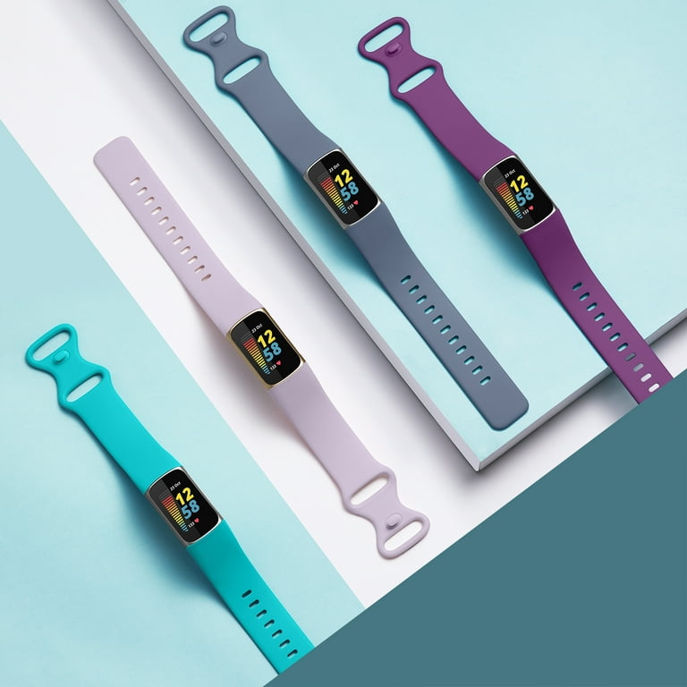 For Fitbit Charge 6/5 Silicone Watch Watch Sport Bracelet Women