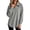 Gray, variant on cocolona Tunic Sweatshirts for Women Long Sleeve Lapel Half Zip Pullover Tops Casual Loose Curved Hem Workout Sweatshirts